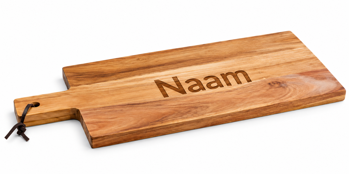 Houten Borrelplank – Gepersonaliseerd met Naam of Logo