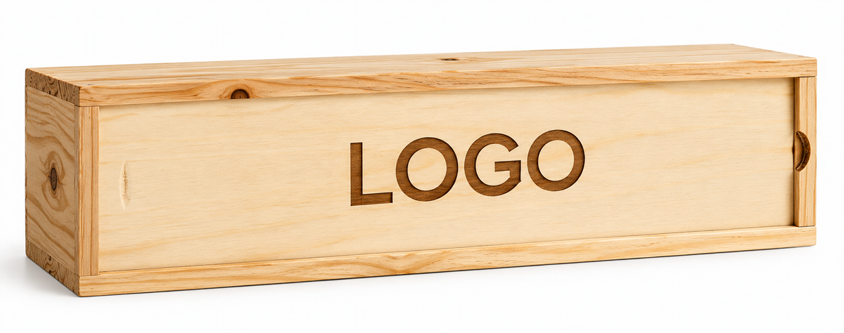 Houten Wijndoos – Gepersonaliseerd met Naam of Logo