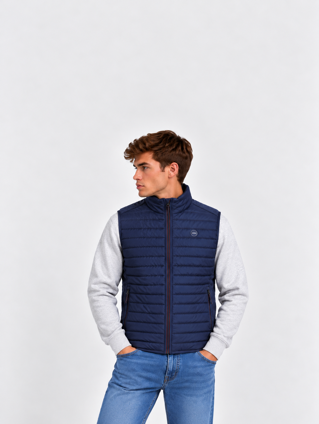 JACK & JONES Force Bodywarmer Collar – Unisex Gewatteerde Bodywarmer