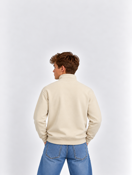JACK & JONES Brody Sweat Half Zip – Unisex Sweater met Rits