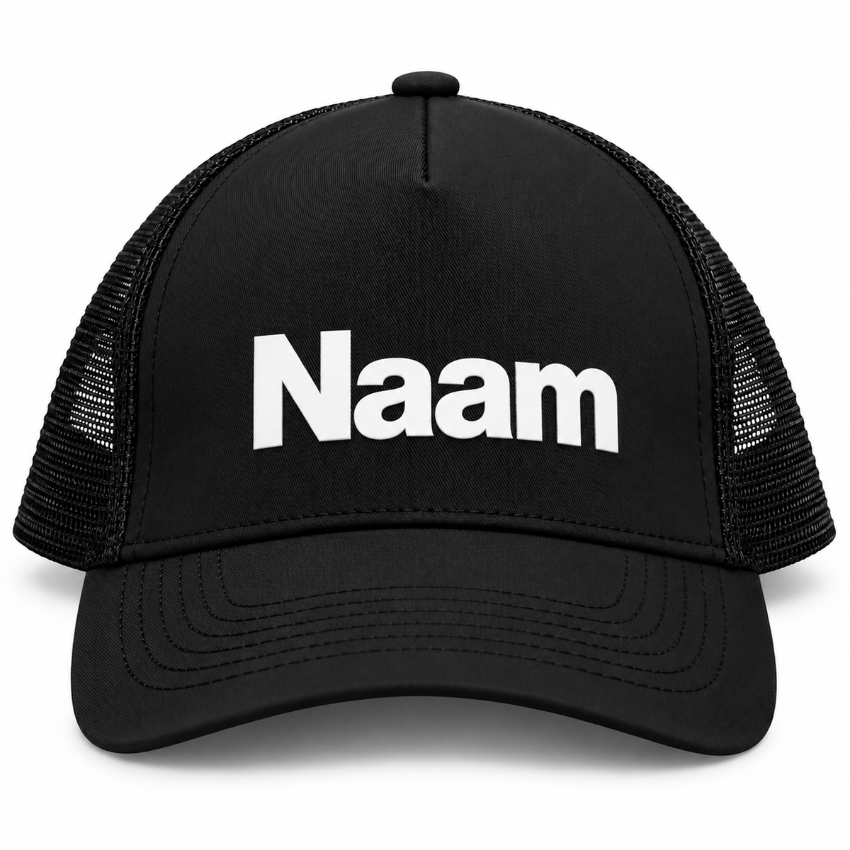 Zwarte Trucker Cap – Bedrukken of Borduren met Naam of Logo